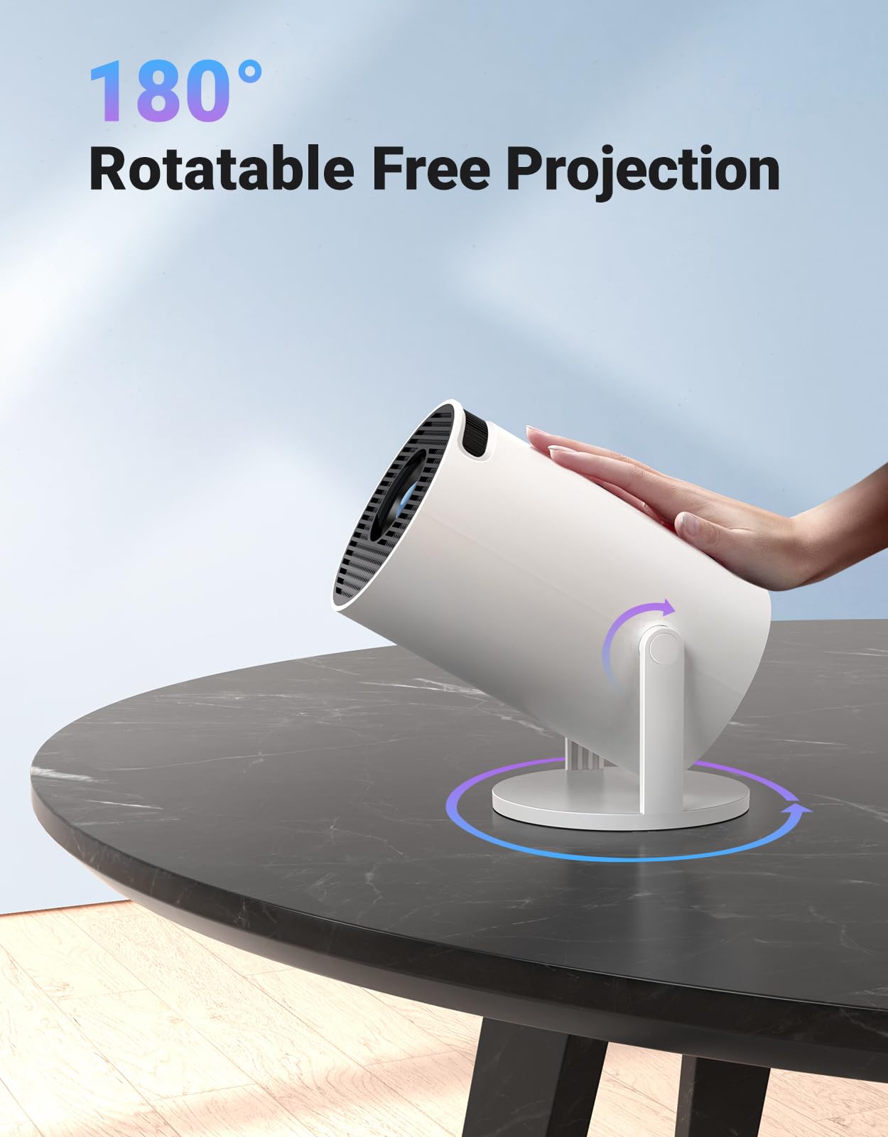 Mini Projector with WiFi & Bluetooth — Native 720P HD