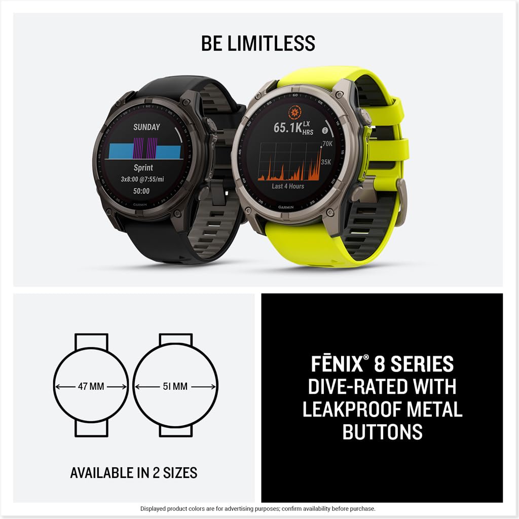 Garmin Fenix 8 Multisport GPS Smartwatch