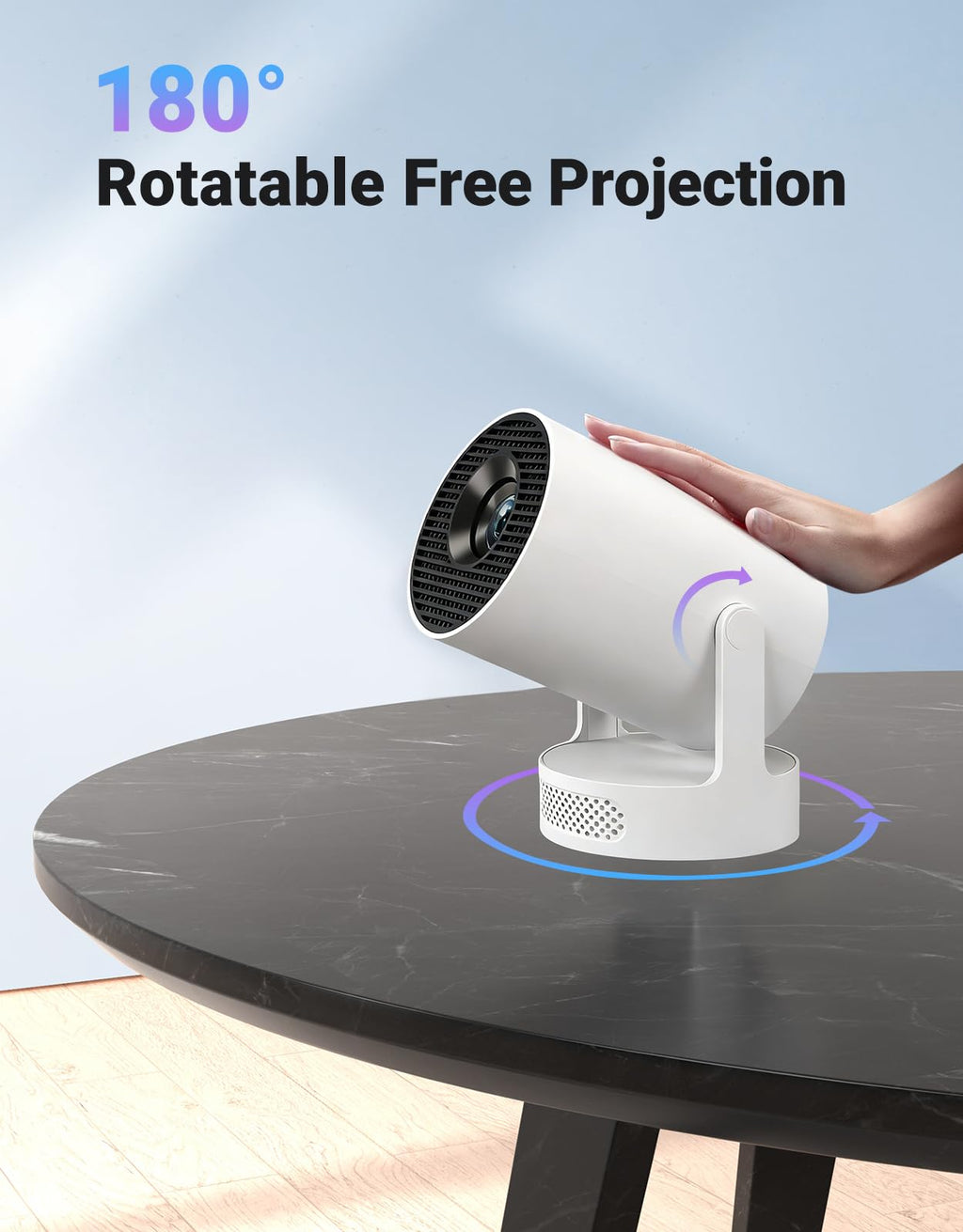 Mini Projector with WiFi & Bluetooth — Native 720P HD