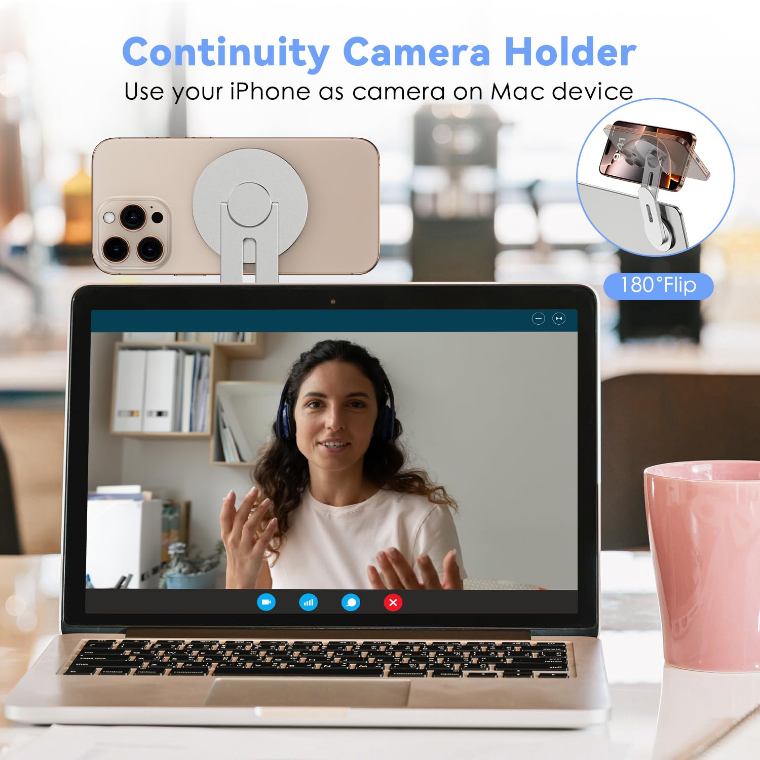 CloudValley Magnetic Laptop Phone Holder