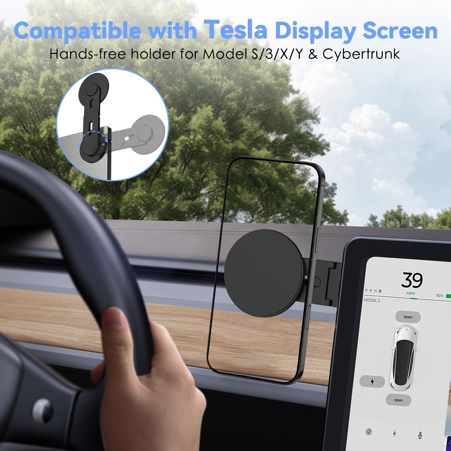 CloudValley Magnetic Laptop Phone Holder