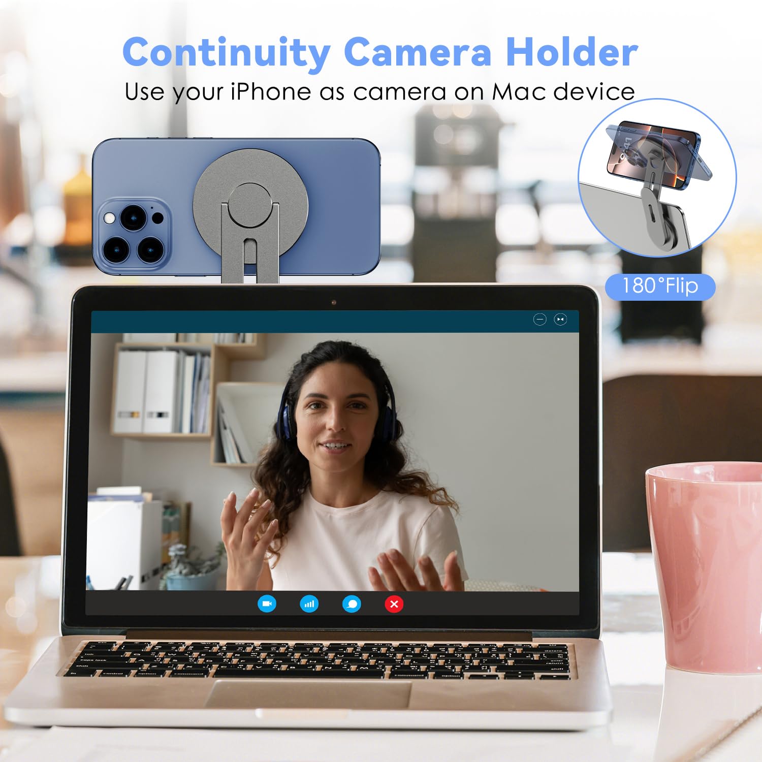 CloudValley Magnetic Laptop Phone Holder